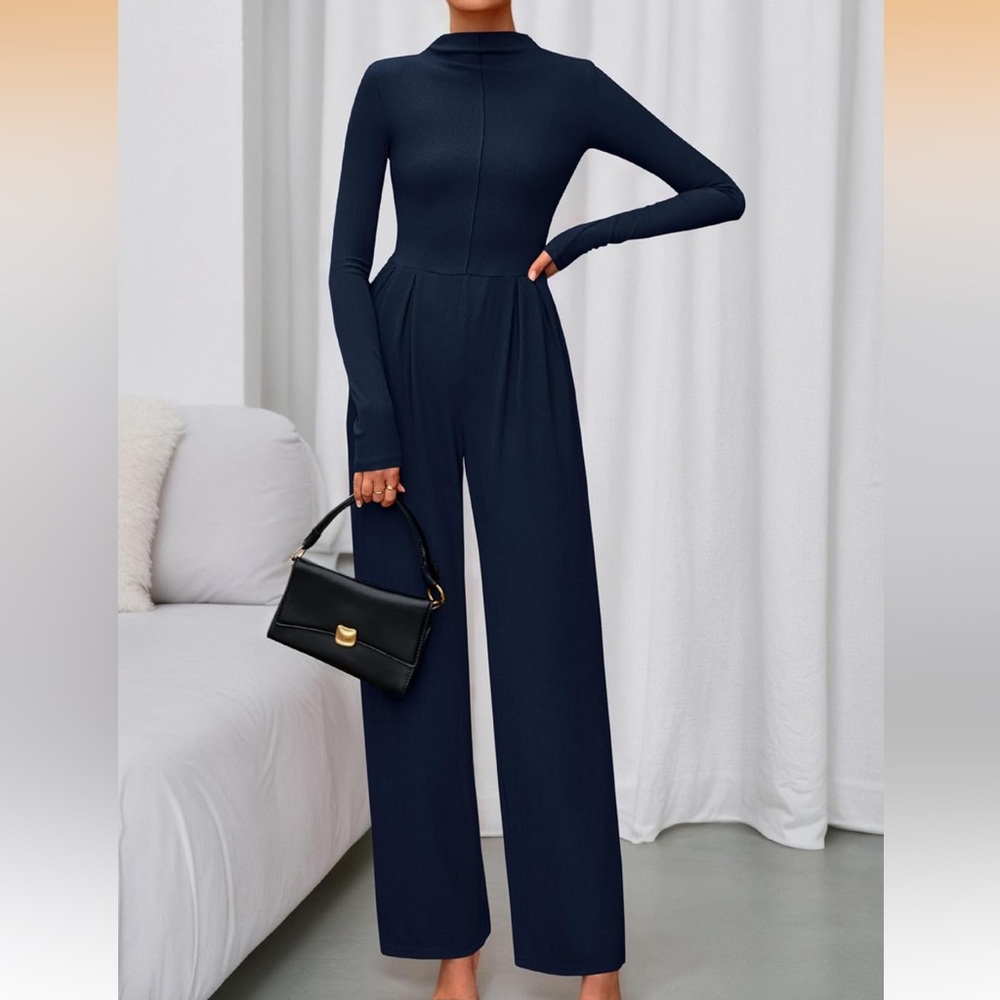 Chic Midnight Blue Jumpsuit